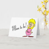 Mama (schwangere Frau) Karte (Gelbe Blume)