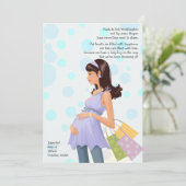 Mama Schwangerschaft (Junge) Ankündigung (Stehend Vorderseite)