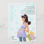 Mama Schwangerschaft (Junge) Ankündigung (Vorne/Hinten)