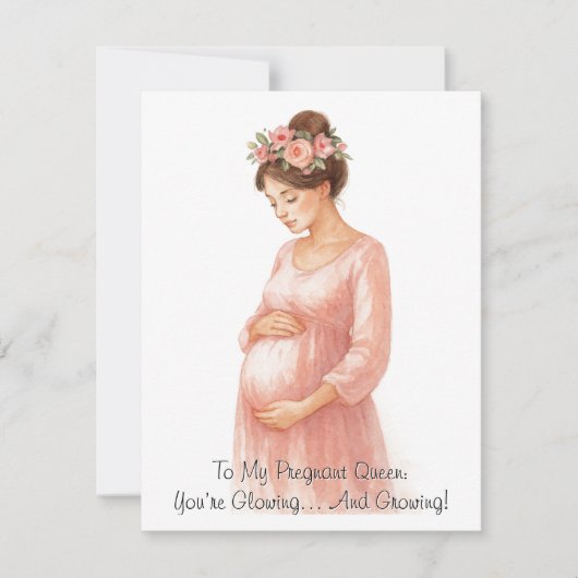 Mama | Schwangerschaftsabsage - Feiertagskarte (Vorderseite)