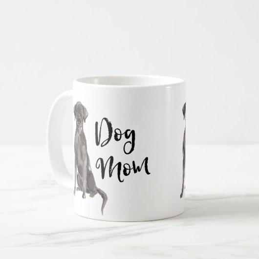 Mama Schwarzes Labor Kaffeetasse (Vorderseite Links)