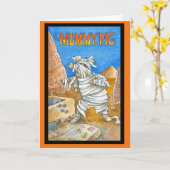 Mama-Schwein-Halloween-Grußkarte Karte (Gelbe Blume)