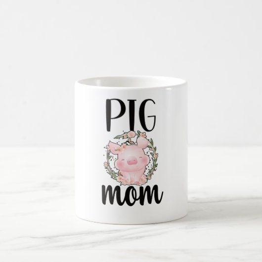 Mama Schweinefleisch Bauer Schweinefleisch Schwein Kaffeetasse (Mittel)
