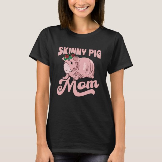 Mama Schweinefleisch Geschenk Guinea Schweinefleis T-Shirt (Vorderseite)