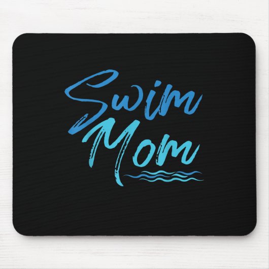 Mama schwimmen Funny Niedliches Geschenk Mousepad (Vorne)