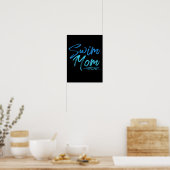 Mama schwimmen Funny Niedliches Geschenk Poster (Küche)