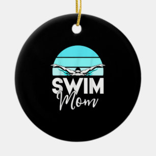 Mama Schwimmer Schwimmen Meet Schwimmer Keramik Ornament