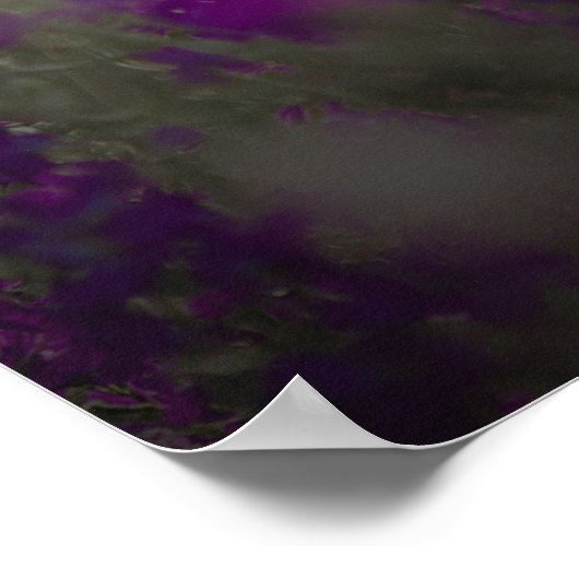 Mama Script Heart Personalisiert Poster (Ecke)