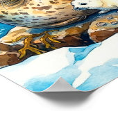 Mama Seal and Pup Nursery Poster (Ecke)