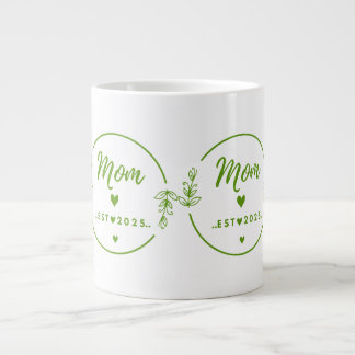 Mama seit 2025 T-Shirt-Geschenk für neue Mütter- M Jumbo-Tasse