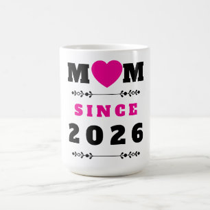 Mama seit 2026 Elegante Minimalistische Tasse