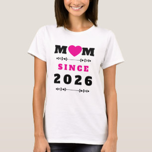 Mama seit 2026 Minimalist Muttertags T-Shirt