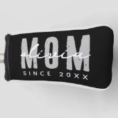 Mama seit 20XX Moderne, einfache Preppy Golf Headcover (Vorderseite)