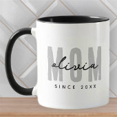Mama seit 20XX Moderne, einfache Preppy Tasse