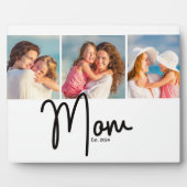 Mama Seit 3 Foto  Fotoplatte (Vorderseite)