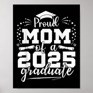 Mama Senior 2025 Proud-Mama einer Klasse von 2025 Poster