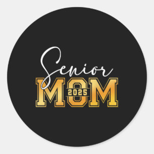 Mama Senior 2025 Proud-Mama eines Cl von 2025 Grad Runder Aufkleber