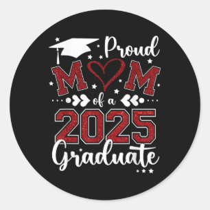 Mama Senior 2025 Stolz Mama eines Cl von 2025 Abso Runder Aufkleber