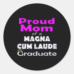 Mama Senior Magna Cum Laude Cl of Graduate Runder Aufkleber