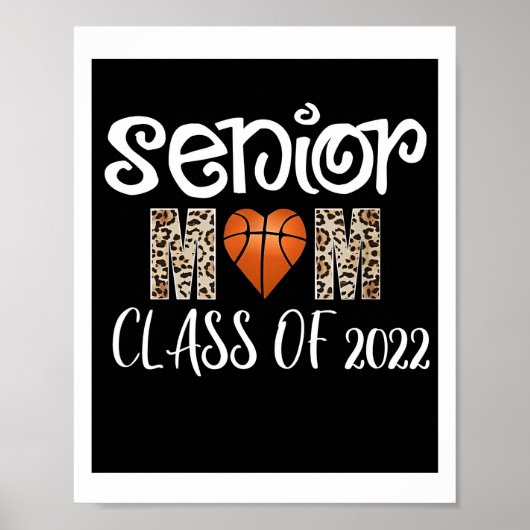 Mama Senior Night Basketball Poster (Vorne)