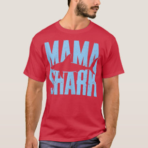 Mama Shark, der lustige Ehemann Son Daughter Gesch T-Shirt