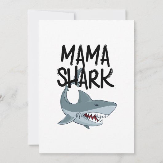 Mama Shark Funny Mothers Day Geschenke Karte (Vorderseite)