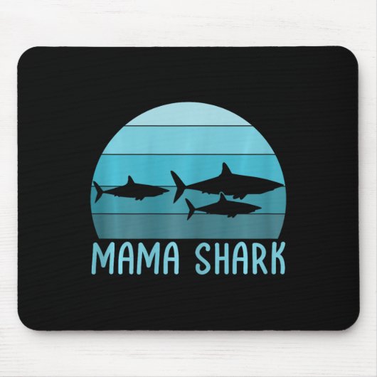 Mama Shark Mama vom 2 Muttertag Mousepad (Vorne)