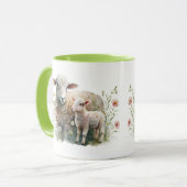 Mama Sheep mit Lamb-Tasse Tasse (Vorderseite Links)