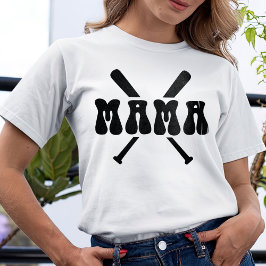 Mama-Shirt, Baseball-Geschenk für Mama-T - Shirt