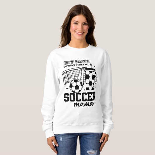 Mama-Shirt - Hitzewallungen, immer gestresst Sweatshirt (Vorne ganz)