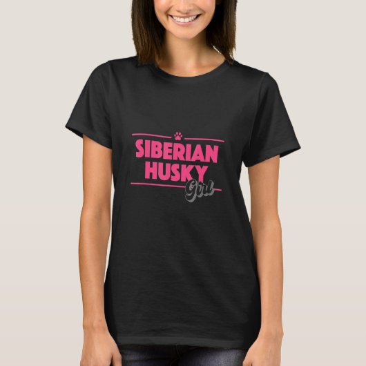 Mama Siberian Husky Girl T-Shirt (Vorderseite)