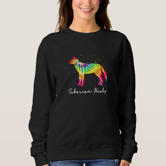 Mama Siberischer Husky Hund Sweatshirt (Vorderseite)