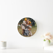"Mama Sie sind das beste" Personalisierte Foto Runde Wanduhr (Zuhause)