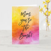 Mama Sie sind der Muttertag der Bombe Karte (Gelbe Blume)