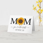 Mama Sie sind der Personalisiertste Muttertag Karte (Gelbe Blume)