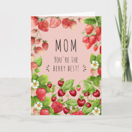 Mama, Sie sind die Berry Best, Strawberry Pflanze Karte