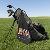 Mama Sie sind die beste Quote Schwarz Foto Collage Golfhandtuch (Gras)