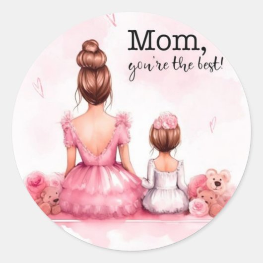 Mama Sie sind die beste - Sticker (Vorderseite)