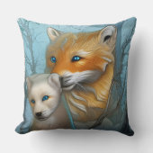 Mama Sie sind die Besten - Fuchs und Baby Kissen (Vorderseite)