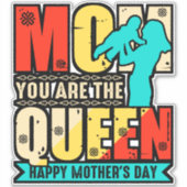 Mama Sie sind die Königin-67761 Aufkleber (Vorderseite)