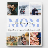 Mama Sie sind die Welt Foto Fotoplatte (Vorderseite)