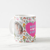 Mama Sie sind die Wildblume: Personalisierte Foto  Kaffeetasse (Vorderseite Links)