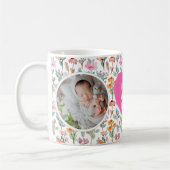 Mama Sie sind die Wildblume: Personalisierte Foto  Kaffeetasse (Links)