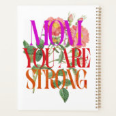 Mama Sie sind eine starke Affirmation floral Planer (Rückseite)