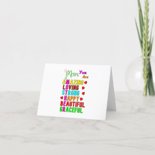 Mama Sie sind Phantastische Liebe beste Geschenke Dankeskarte