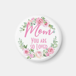 Mama Sie sind so liebt Blumenreath Rose Magnet