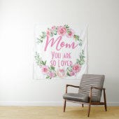 Mama Sie sind so liebt Blumenreath Rose Wandteppich (Beispiel)