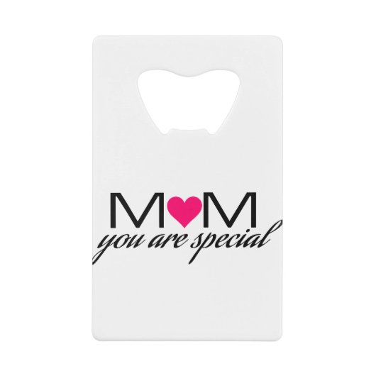 Mama Sie sind Spezialöffner Geldbeutel Flaschenöffner (Vorderseite)