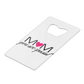 Mama Sie sind Spezialöffner Geldbeutel Flaschenöffner (Vorderseite Schrägansicht)