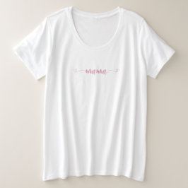 Mama Simple Minimalistisch T - Shirt